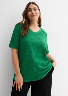 Crêpe shirt met broderie anglaise, bonprix