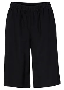 Bermuda met linnen en high waist comfortband, bonprix