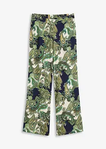Gedessineerde broek van soepel visose, bonprix