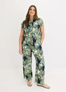 Gedessineerde blouse van soepele viscose, bonprix