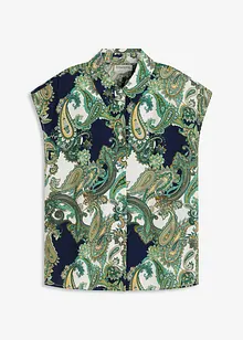 Gedessineerde blouse van soepele viscose, bonprix