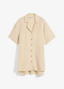 Lange mousseline overhemdblouse, bonprix