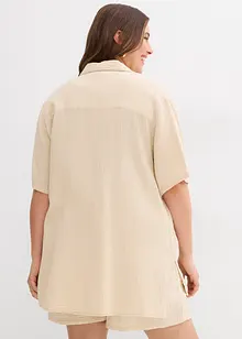 Lange mousseline overhemdblouse, bonprix