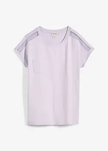 Luchtig shirt met kant, bonprix