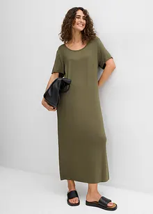 Comfortabele shirtjurk met split in maxilengte, bonprix