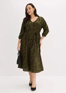 Midi jurk van soepele viscose, bonprix