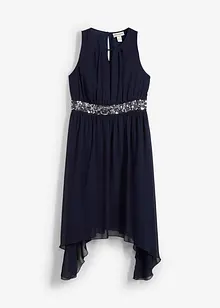 Chiffon jurk met pailletten, bonprix