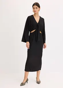 Midi jurk met cut-outs, bonprix