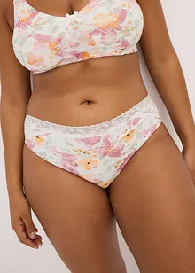 Maxislip met biologisch katoen en kant ( set van 5), bonprix