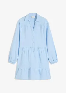 Korte strokenjurk van mousseline, bonprix