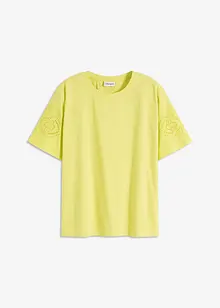 T-shirt met broderie anglaise, bonprix