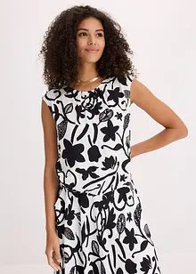Korte blousetop van soepele viscose, bonprix