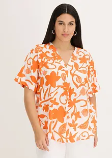 Gedessineerde tuniekblouse van soepele viscose, bonprix