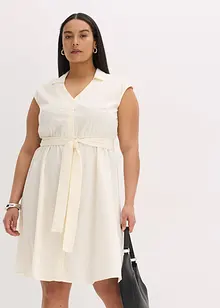 Jurk met strikceintuur, bonprix