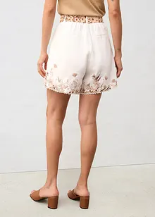 Short van linnen met een bloemenprint, bonprix