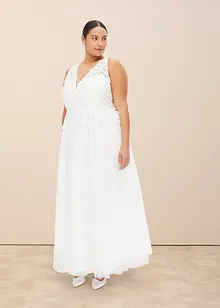 Trouwjurk met kant en chiffon, bonprix