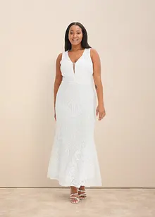 Trouwjurk met pailletten en afneembare tule rok, bonprix