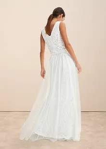 Trouwjurk met pailletten en afneembare tule rok, bonprix