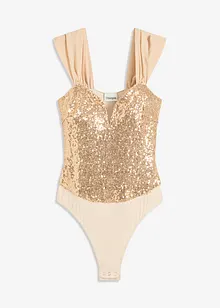 Body met pailletten, bonprix