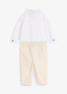 Body overhemd en chino (2-dlg. set) van puur katoen, bonprix