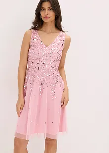 Jurk met pailletten, bonprix
