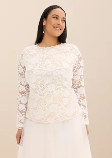 Longsleeve van kant, bonprix