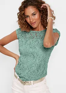 Blouse van koordkant, bonprix