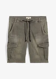 Regular fit sweat jeans bermuda, bonprix