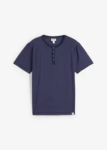 Henley shirt van puur katoen, korte mouw, bonprix