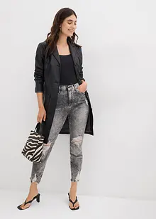 Mom jeans met destroyed effecten, high waist, bonprix