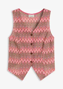 Gilet met gehaakte look, bonprix