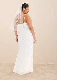 Trouwjurk met paillettenborduursel, bonprix