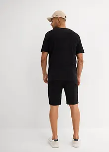 T-shirt en shirt bermuda (2-dlg. set) van biologisch katoen, bonprix