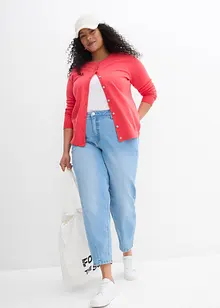 Gebreid vest met ronde hals, bonprix