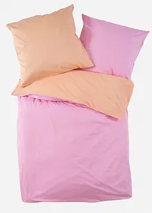 Omkeerbaar perkal dekbedovertrek,  effen, bonprix