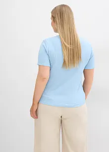 T-shirt met structuur en knopen, bonprix