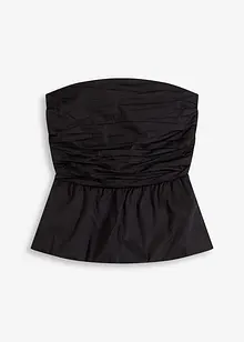 Strapless blousetop met peplum, bonprix