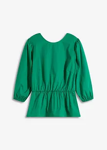 Blouse met pofmouwen en diep uitgesneden achterkant, bonprix