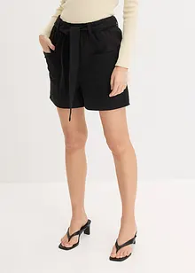 Twill short met ceintuur, bonprix
