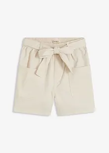 Twill short met ceintuur, bonprix