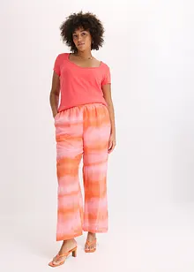 Wijde broek met batikprint, bonprix