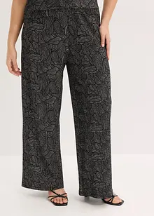Jersey-crèpe broek, bonprix