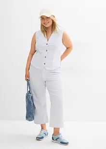Wide leg jeans high waist, cropped, bonprix