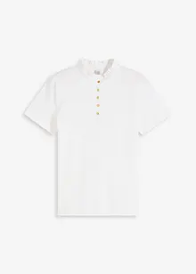 Katoenen shirt met ruches, bonprix