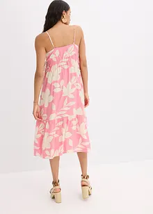 Jurk met spaghettibandjes van soepele viscose, bonprix