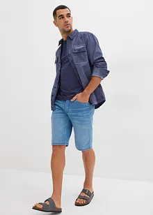 Henley shirt van puur katoen, korte mouw, bonprix