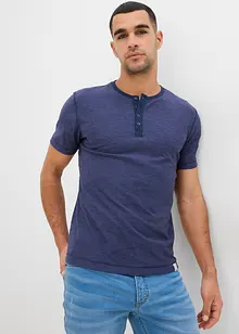 Henley shirt van puur katoen, korte mouw, bonprix