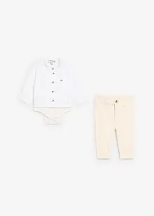Body overhemd en chino (2-dlg. set) van puur katoen, bonprix