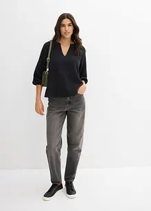 Oversized blouse van mousseline, bonprix