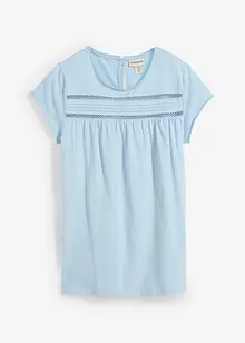 Katoenen shirt met kant, bonprix